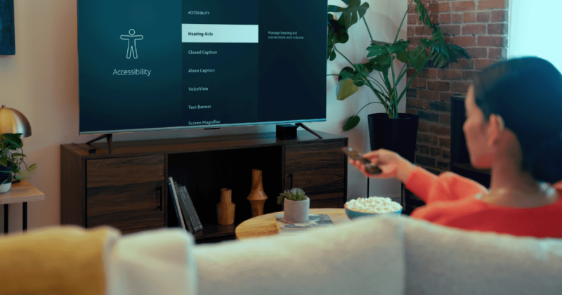 Amazon TV med direkte opkobling til høreapparater